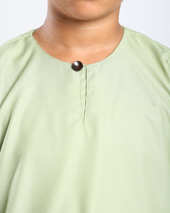 Bangsawan Baju Melayu Set Kids - LIME