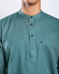 Sultan Baju Melayu Top Adults - TEAL