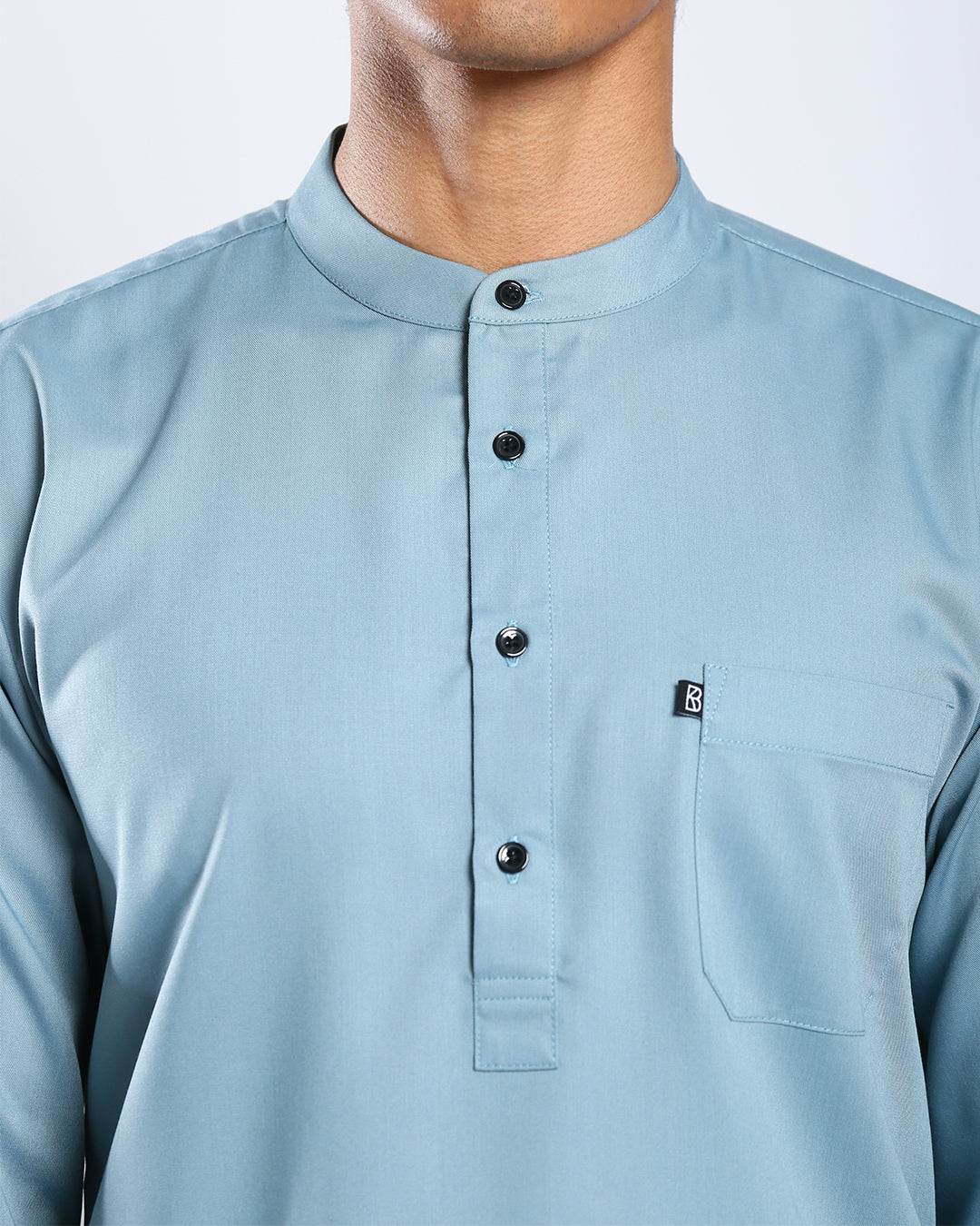 Sultan Baju Melayu Top Adults - DENIM