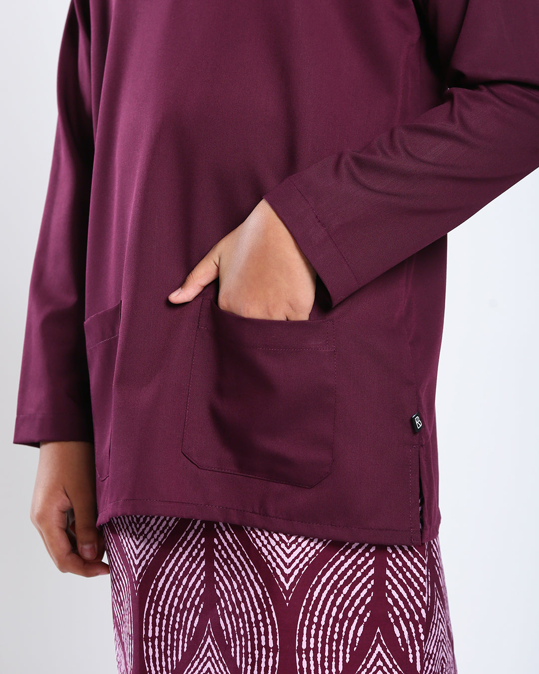 Bangsawan Baju Melayu Set Kids - BURGUNDY