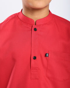 Sultan Baju Melayu Top Kids - RED