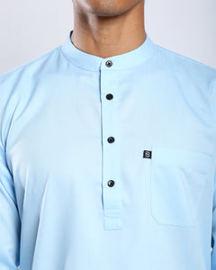 Sultan Baju Melayu Top Adults - LIGHT BLUE