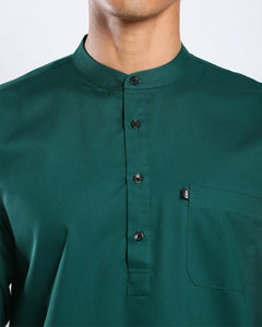 Sultan Baju Melayu Top Adults - EMERALD