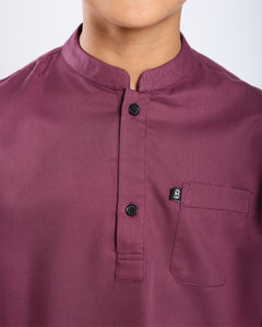 Sultan Baju Melayu Top Kids - PLUM