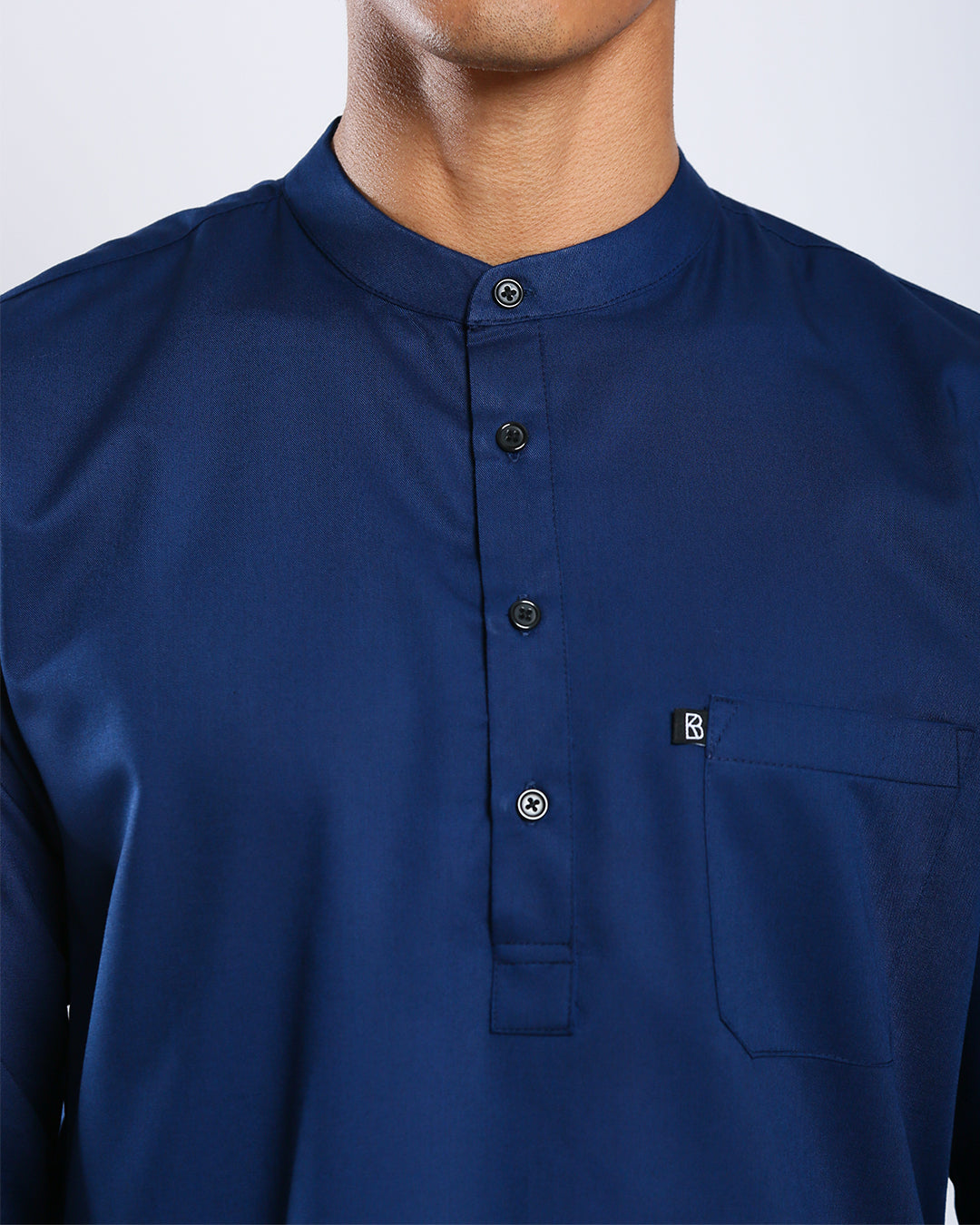 Sultan Baju Melayu Top Adults - NAVY