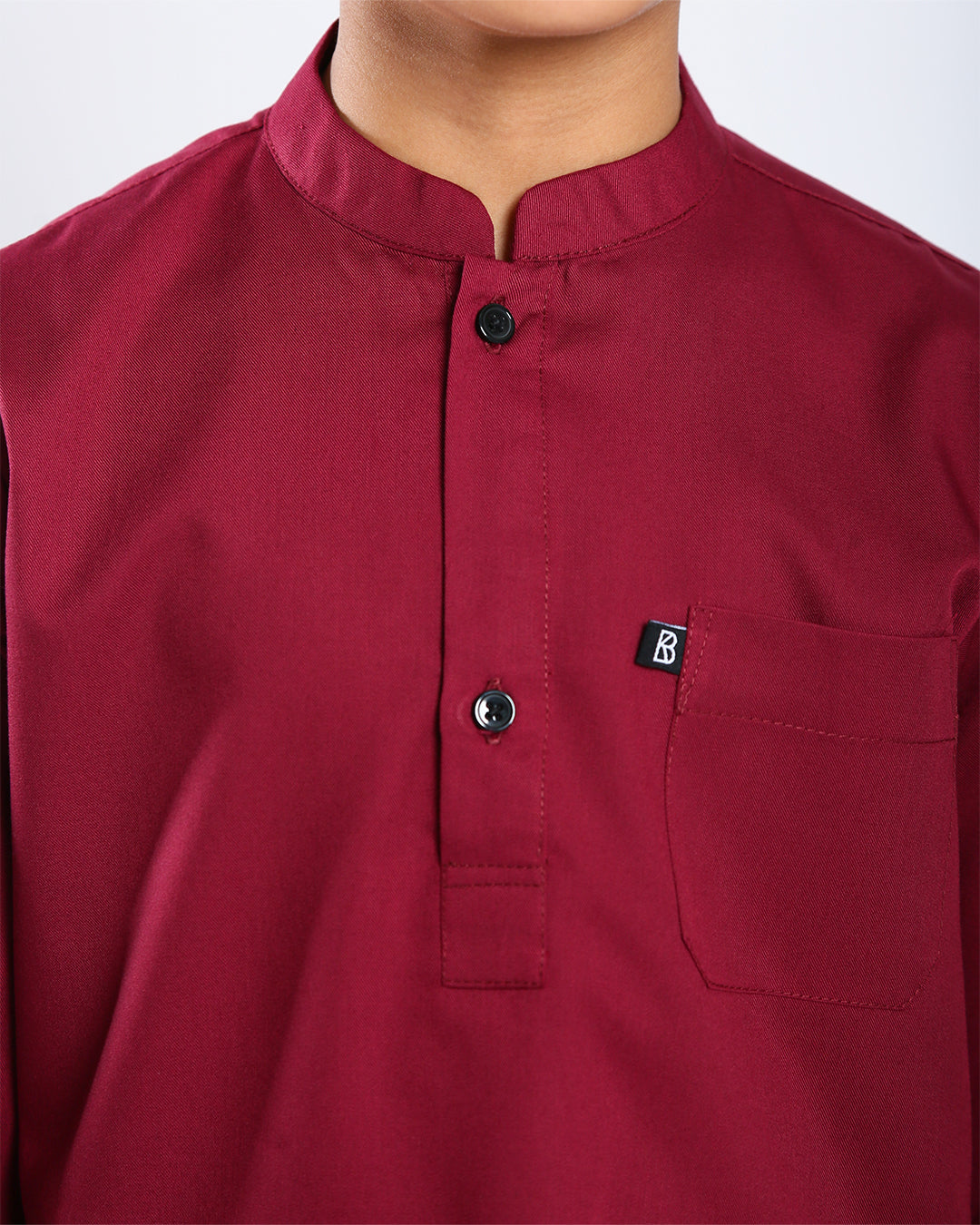 Sultan Baju Melayu Top Kids - MAROON