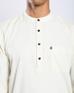 Sultan Baju Melayu Top Adults - CREAM