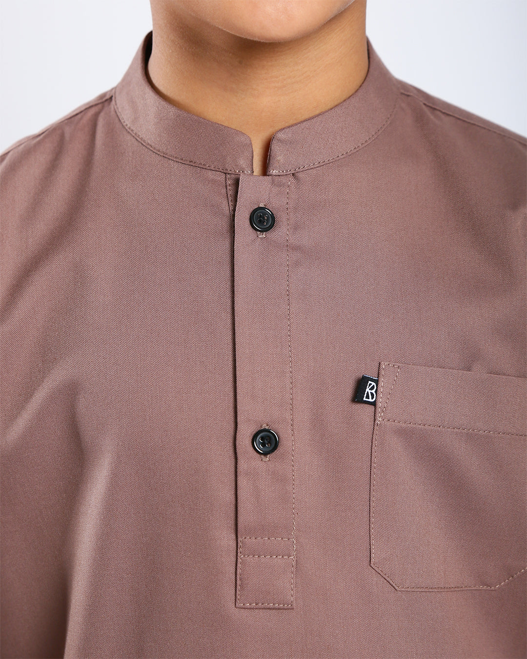 Sultan Baju Melayu Top Kids - BROWN