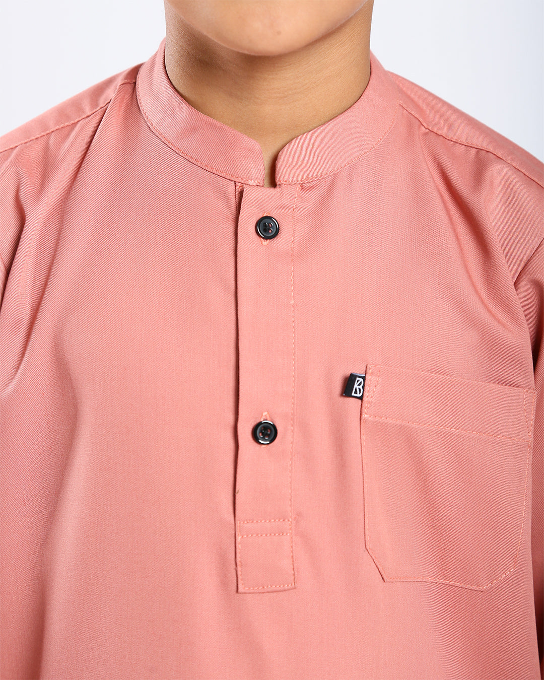 Sultan Baju Melayu Top Kids - PEACH