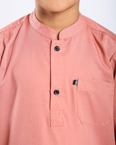 Sultan Baju Melayu Top Kids - PEACH