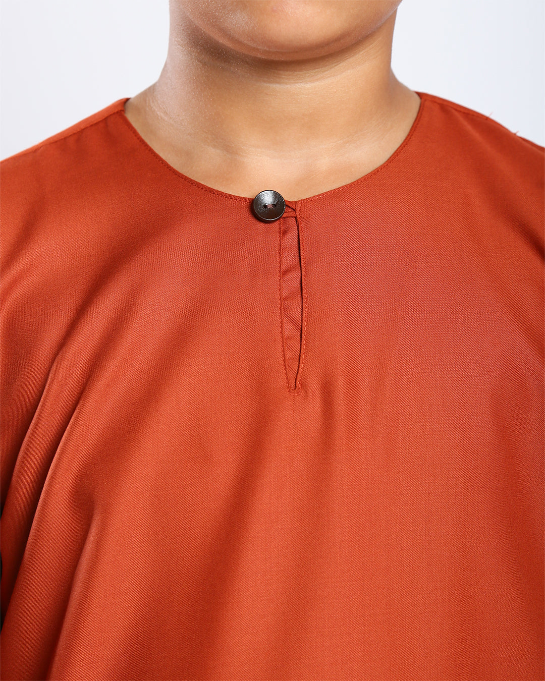 Bangsawan Baju Melayu Set Kids - BURNT ORANGE