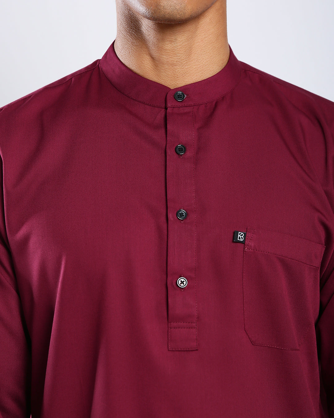 Sultan Baju Melayu Top Adults - MAROON