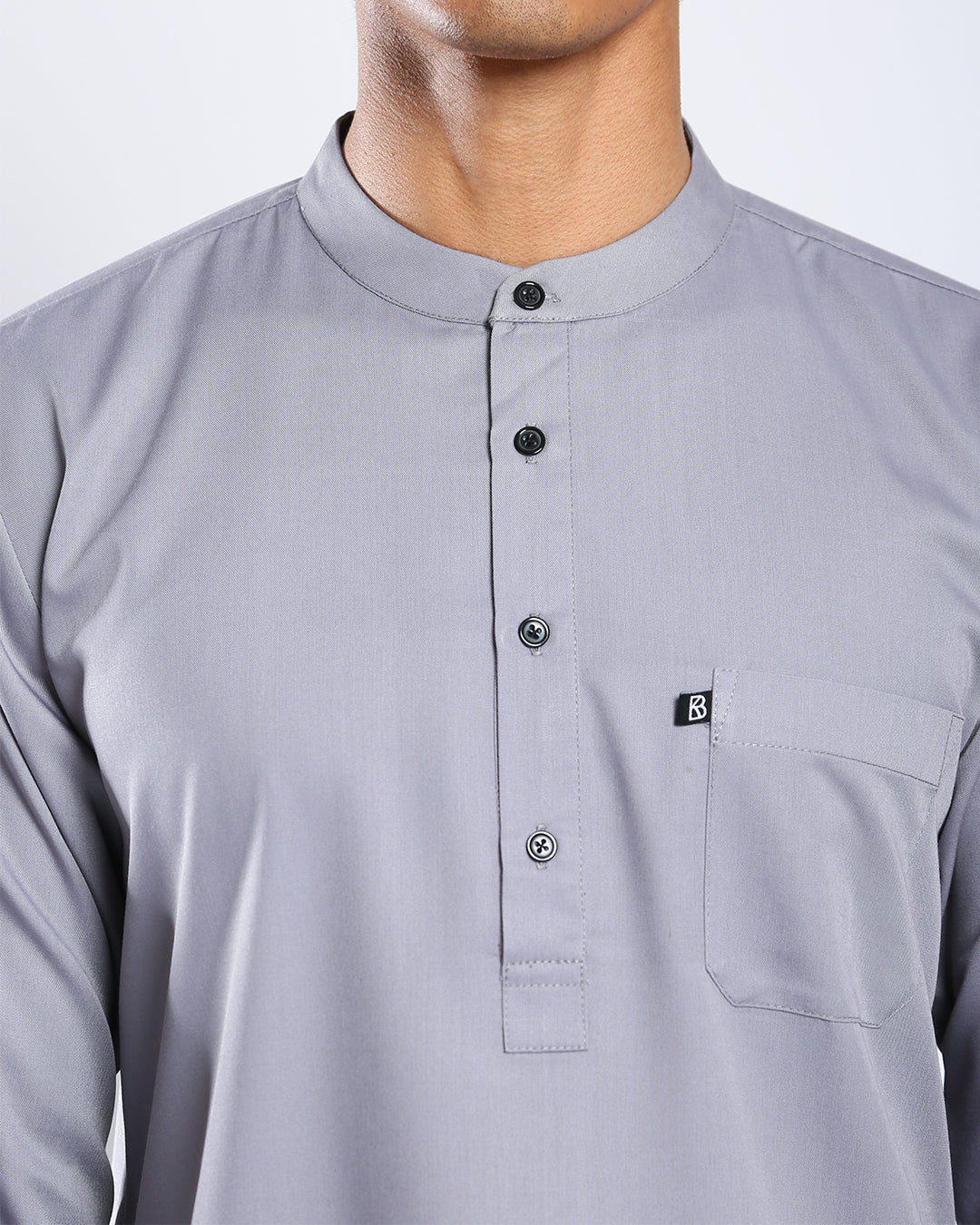 Sultan Baju Melayu Top Adults - SILVER