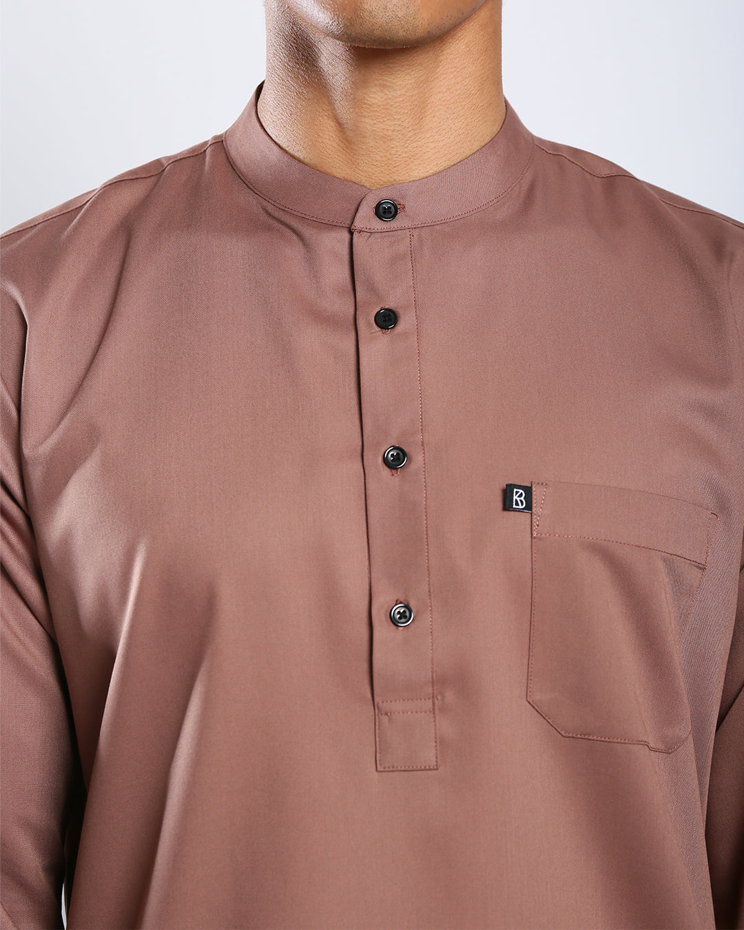 Sultan Baju Melayu Top Adults - BROWN