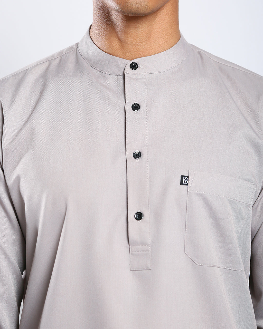 Sultan Baju Melayu Top Adults - TAUPE