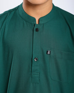 Sultan Baju Melayu Top Kids - EMERALD