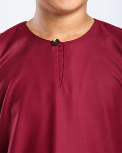 Bangsawan Baju Melayu Set Kids - MAROON