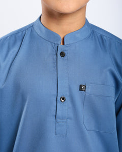 Sultan Baju Melayu Top Kids - TURQUOISE