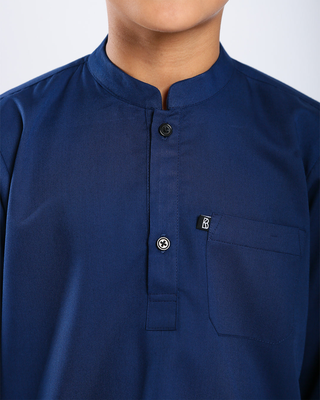 Sultan Baju Melayu Top Kids - NAVY