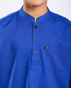 Sultan Baju Melayu Top Kids - ROYAL BLUE