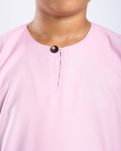 Bangsawan Baju Melayu Set Kids - LIGHT PINK