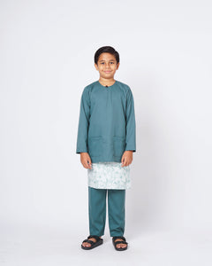Bangsawan Baju Melayu Set Kids - TEAL