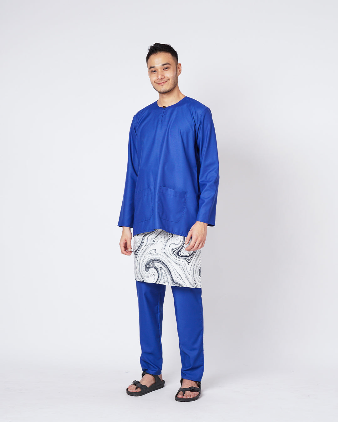 Bangsawan Baju Melayu Set Adults - ROYAL BLUE