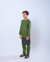 Bangsawan Baju Melayu Set Kids - OLIVE