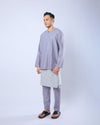 Bangsawan Baju Melayu Set Adults - SILVER