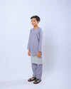 Bangsawan Baju Melayu Set Kids - SILVER