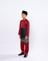 Mahkota Baju Melayu Set FS Kids - MAROON