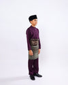 Mahkota Baju Melayu Set MS Kids - ROYAL PURPLE