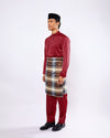 Mahkota Baju Melayu Set FS Adults - MAROON
