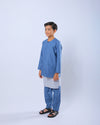 Bangsawan Baju Melayu Set Kids - TURQUOISE