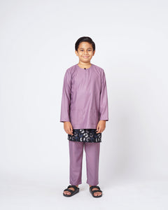 Bangsawan Baju Melayu Set Kids - PURPLE