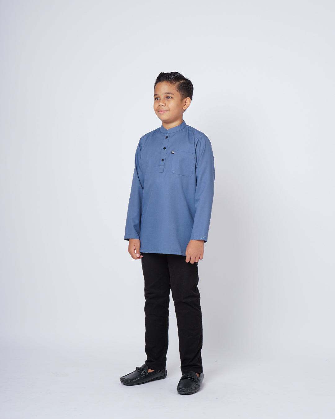 Sultan Baju Melayu Top Kids - TURQUOISE