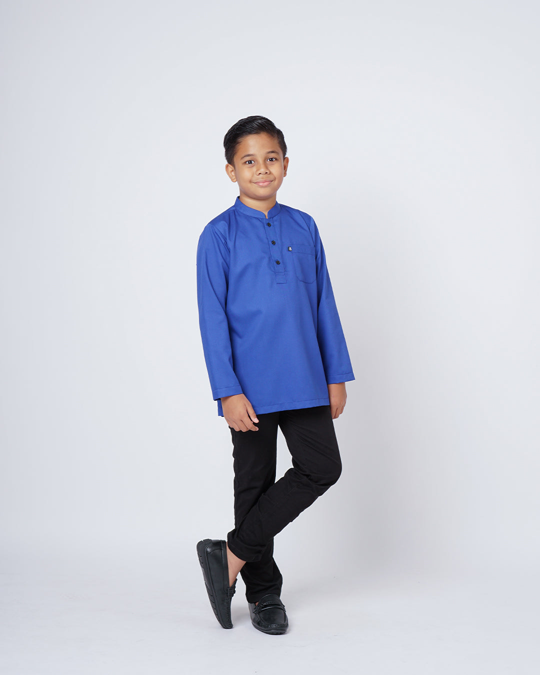 Sultan Baju Melayu Top Kids - ROYAL BLUE