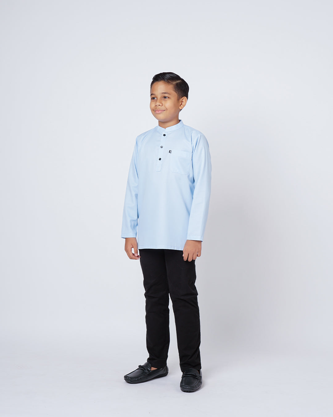 Sultan Baju Melayu Top Kids - LIGHT BLUE