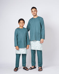 Bangsawan Baju Melayu Set Kids - TEAL
