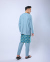 Bangsawan Baju Melayu Set Adults - DENIM