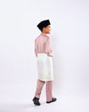 Mahkota Baju Melayu Set FS Kids - DUSTY PINK