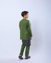 Bangsawan Baju Melayu Set Kids - OLIVE