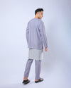 Bangsawan Baju Melayu Set Adults - SILVER