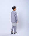 Bangsawan Baju Melayu Set Kids - SILVER
