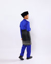 Mahkota Baju Melayu Set FS Kids - ROYAL BLUE