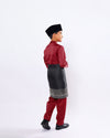 Mahkota Baju Melayu Set FS Kids - MAROON