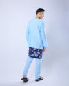 Bangsawan Baju Melayu Set Adults - LIGHT BLUE