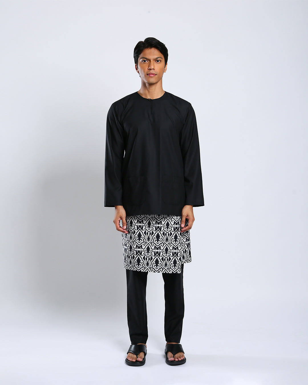 Bangsawan Baju Melayu Set Adults - BLACK