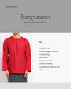 Bangsawan Baju Melayu Set Adults - RED
