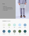 Bangsawan Baju Melayu Set Adults - SILVER